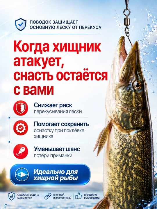 Готовый карповый монтаж-поводок