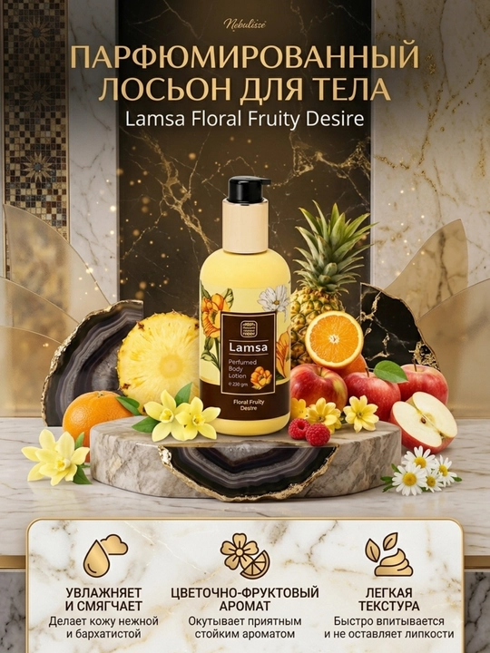 NASSEM Perfumed Body Lotion, 250 мл — парфюмированный увлажняющий лосьон для тела из Дубая - 