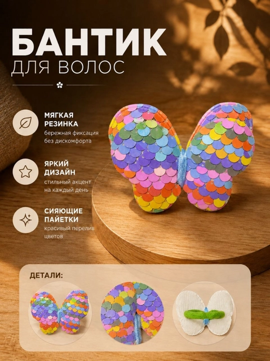 Soch uchun bantikli rezinka, qizlar uchun zamonaviy bezakli aksessuar, chiroyli rezinka - 