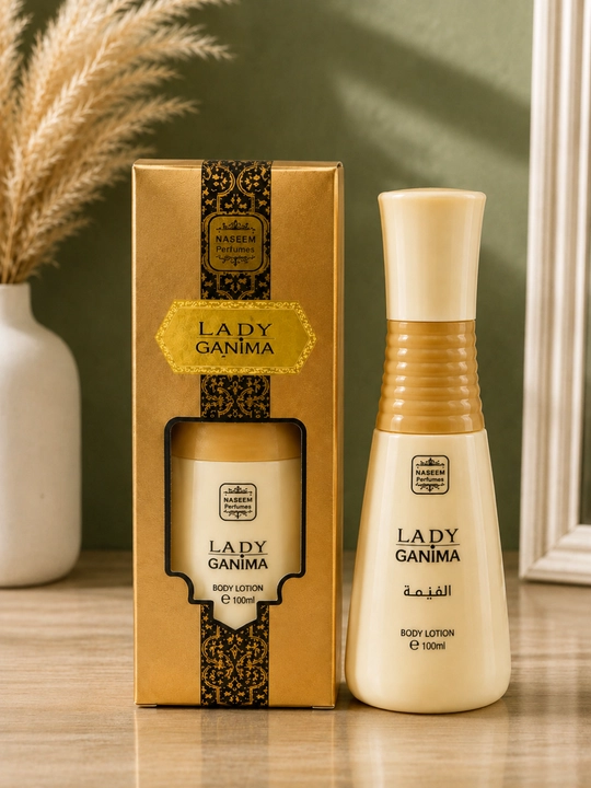 NASEEM LADY GANIMA tana losoni 100 ml — namlovchi va yoqimli hidli body lotion