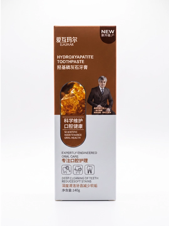 Tish pasta ELHUMAR tish cho'tkasi bilan to'plam, og'iz bo'shlig'i parvarishi uchun, 140 g