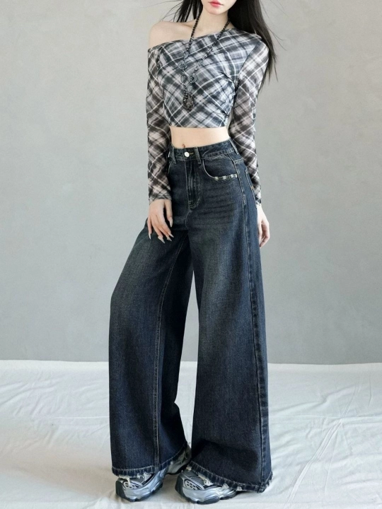 Ayollar uchun boyfriend jinsi, keng va klesh jinsilar, bahor-kuz jinsi shimlar