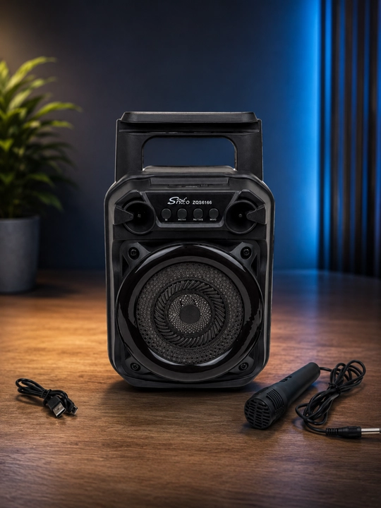ZQS6166 Portativ Bluetooth Kolonka 10W, Bluetooth 5.0, FM Radio, USB, TF, AUX