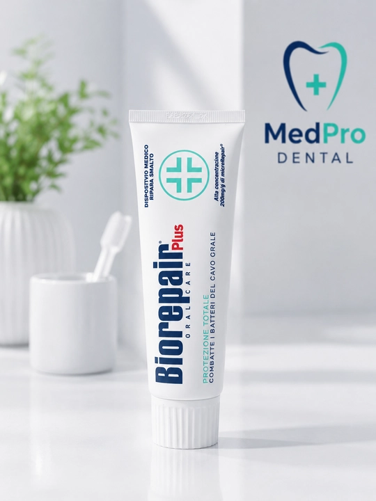 Biorepair Plus tish pastasi, emal va milk parvarishi, ftorsiz, 75 ml