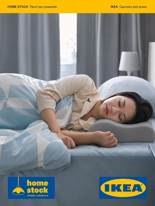 Ortopedik yostiq IKEA, 33×50 sm