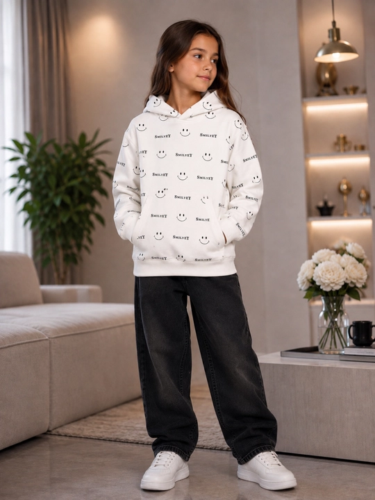 Трикотажное худи для подростков UNISEX — мягкость 100% хлопка, комфорт и современный стиль