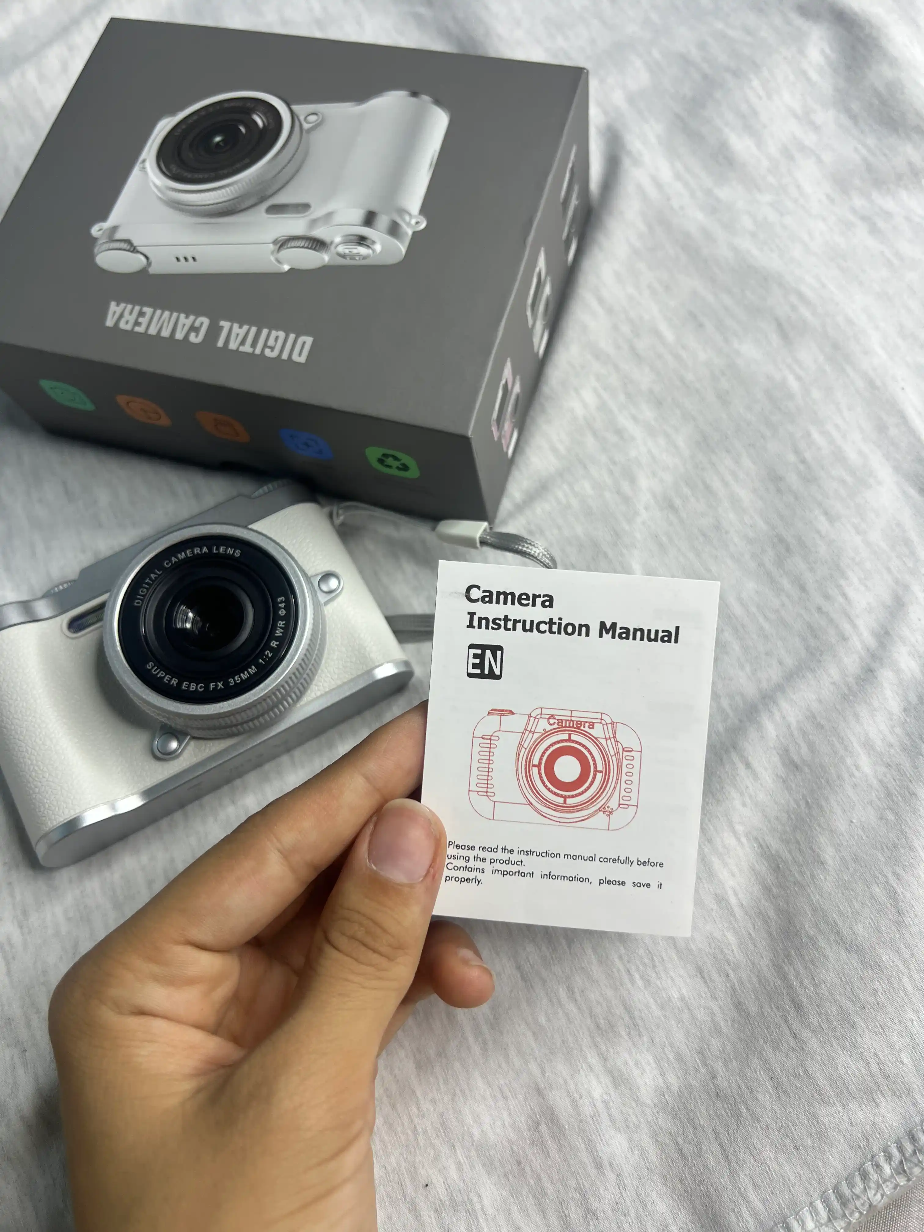Campus Portable 50MP HD Foto Kamera – 1080P Video, 8X Raqamli Zoom, AF Fokus, Wi-Fi, TF