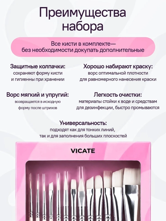 Набор кистей для аквагрима