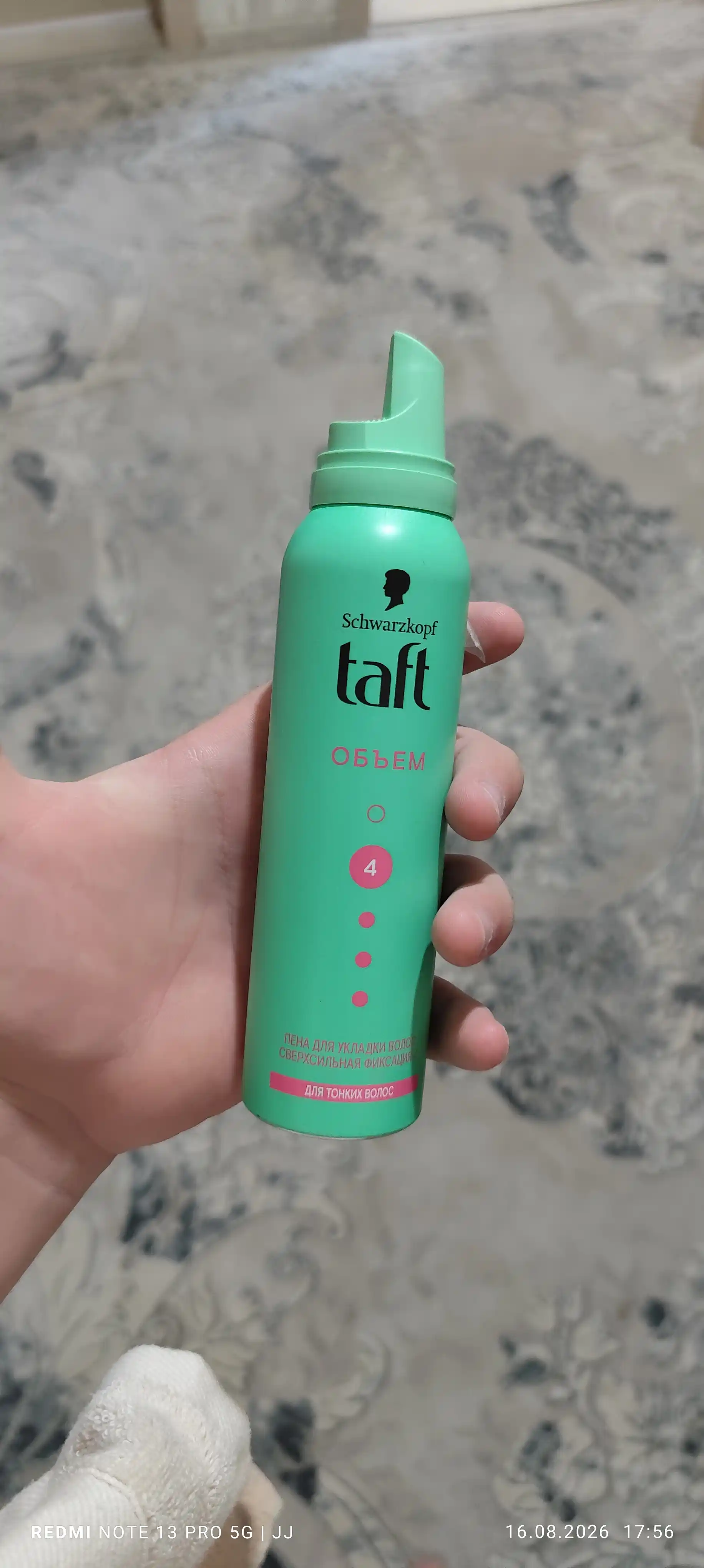 Soch uchun ko'pik Taft Hajm, 150 ml