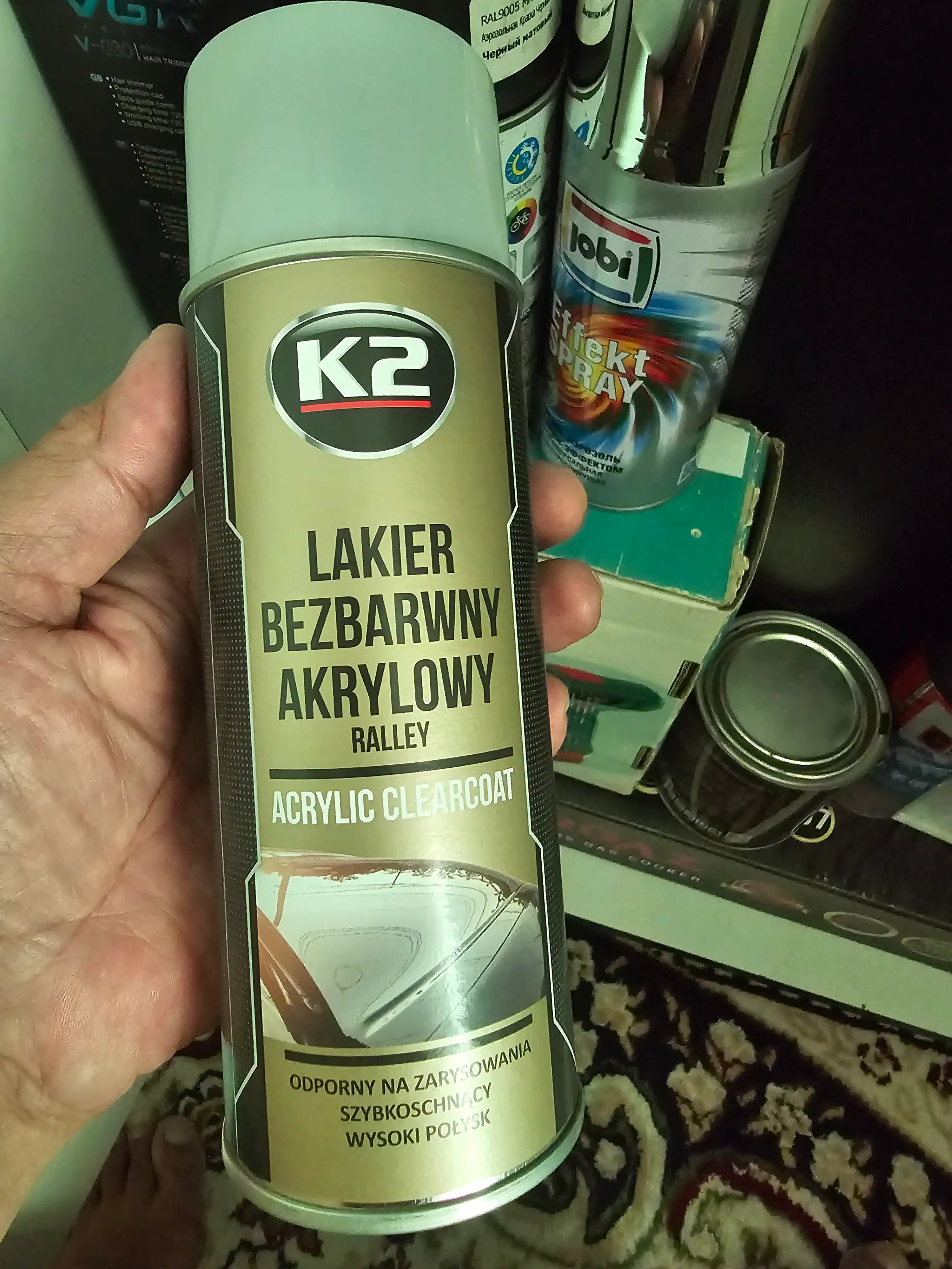 Лак для акриловых красок K2 ACRYLIC CLEARCOAT RALLY, 400 мл