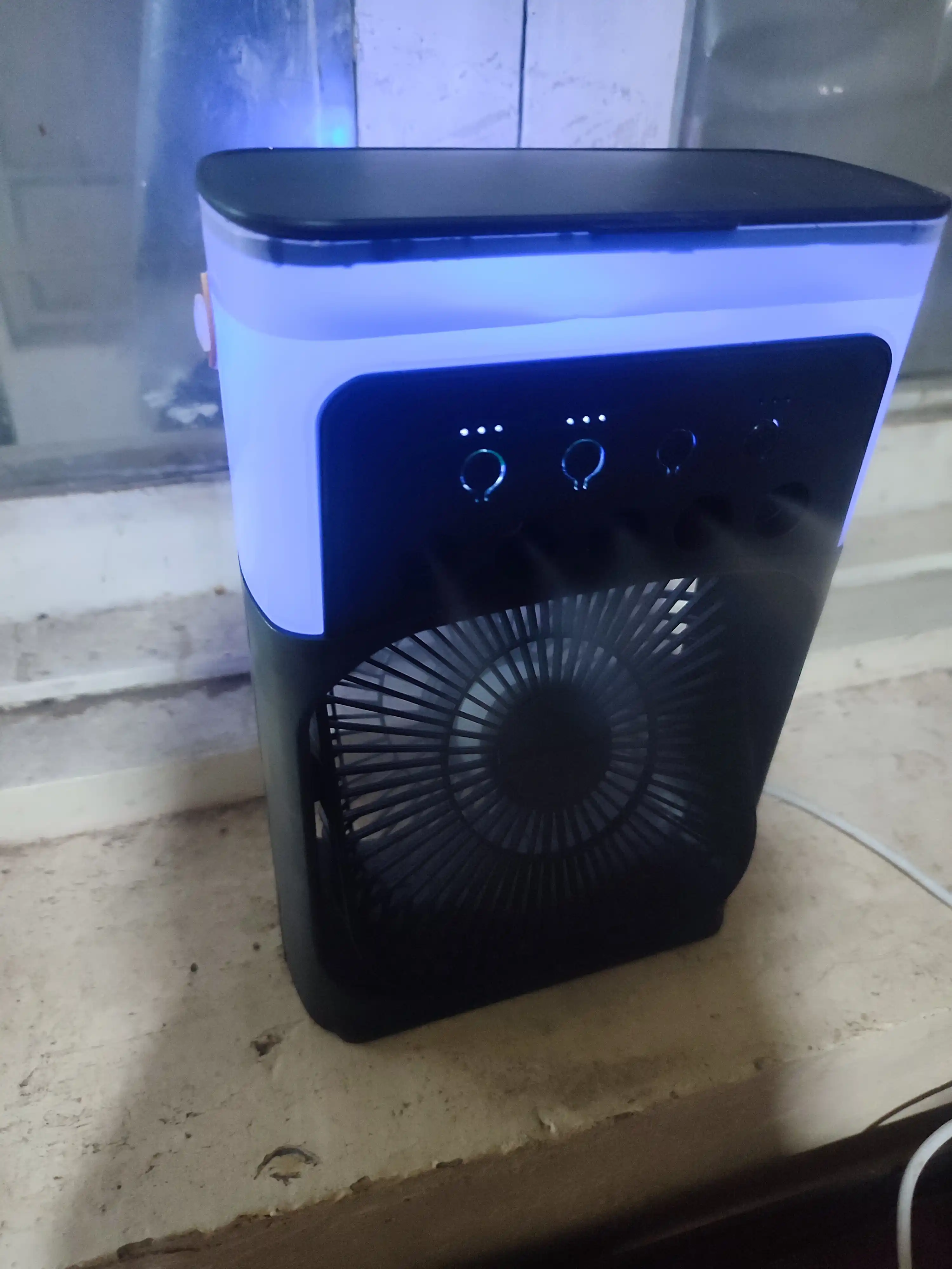 Portativ mini konditsioner, namlagich, mini ventilyator, 3 tasi 1da
