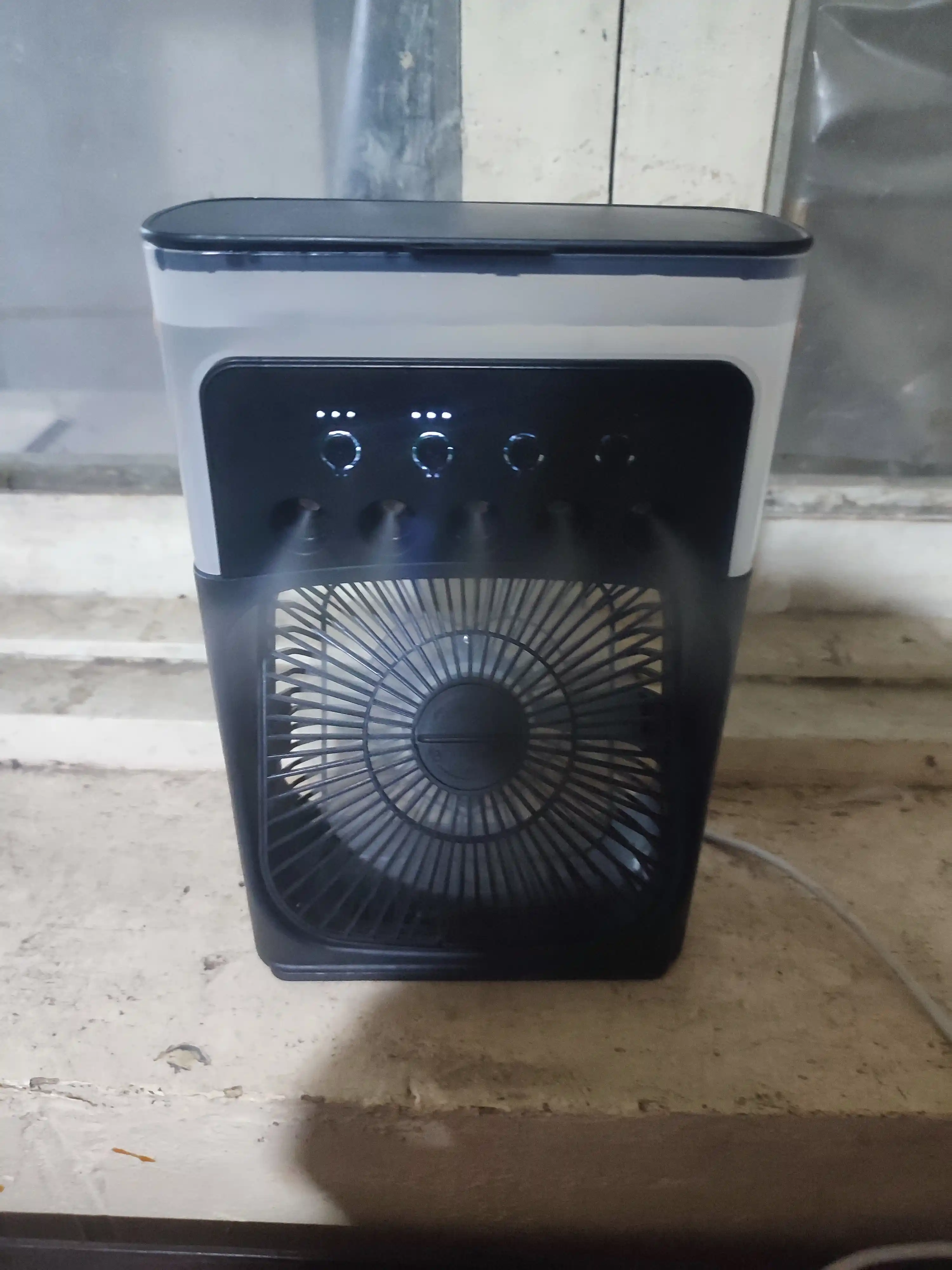 Portativ mini konditsioner, namlagich, mini ventilyator, 3 tasi 1da