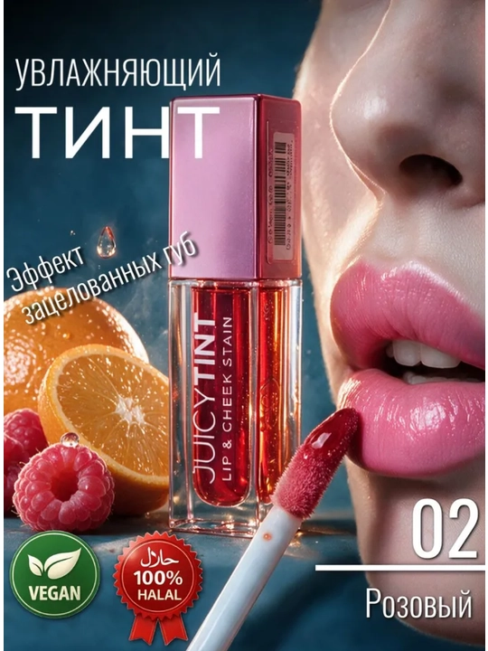 Golden Rose, Тинт для губ Juicy Tint Lip & Cheek Stain - 