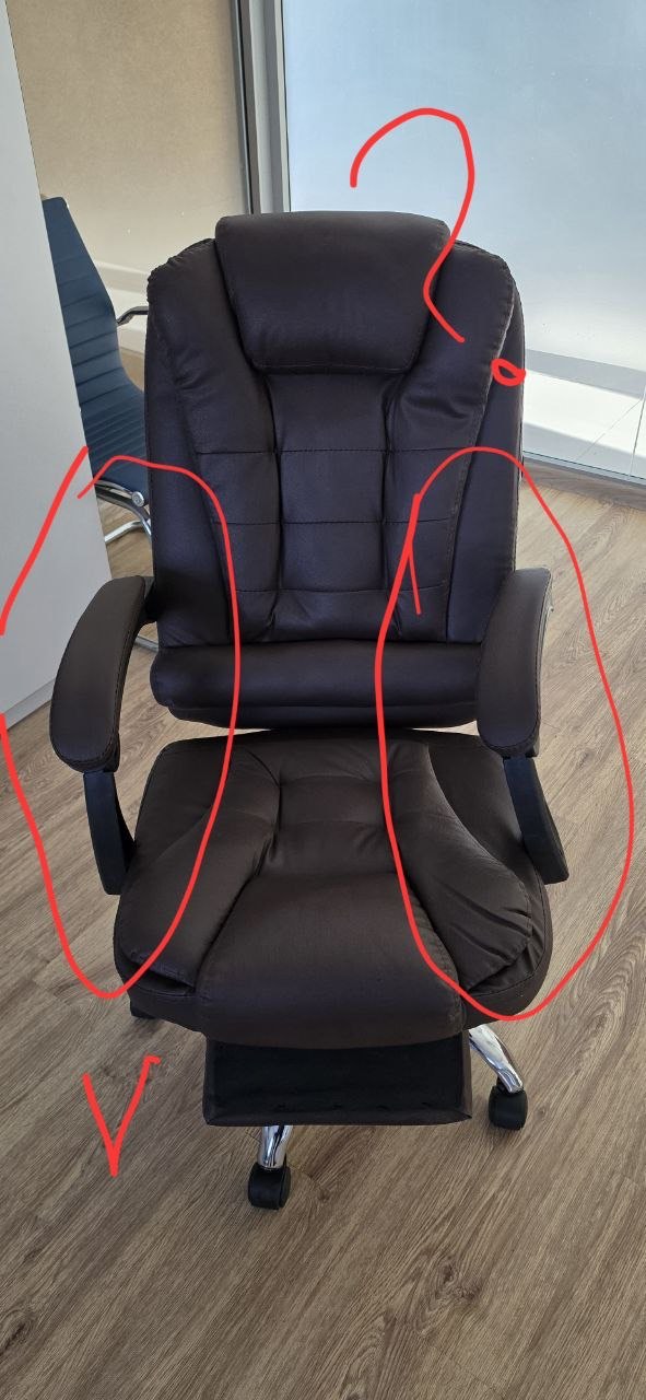 Uy va ofis uchun mo‘ljallangan ergonomik, tirsak tayanchi va sozlanadigan kreslosi FIDGO