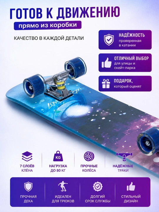 Скейтборд SP-Sport SK-3108-16W