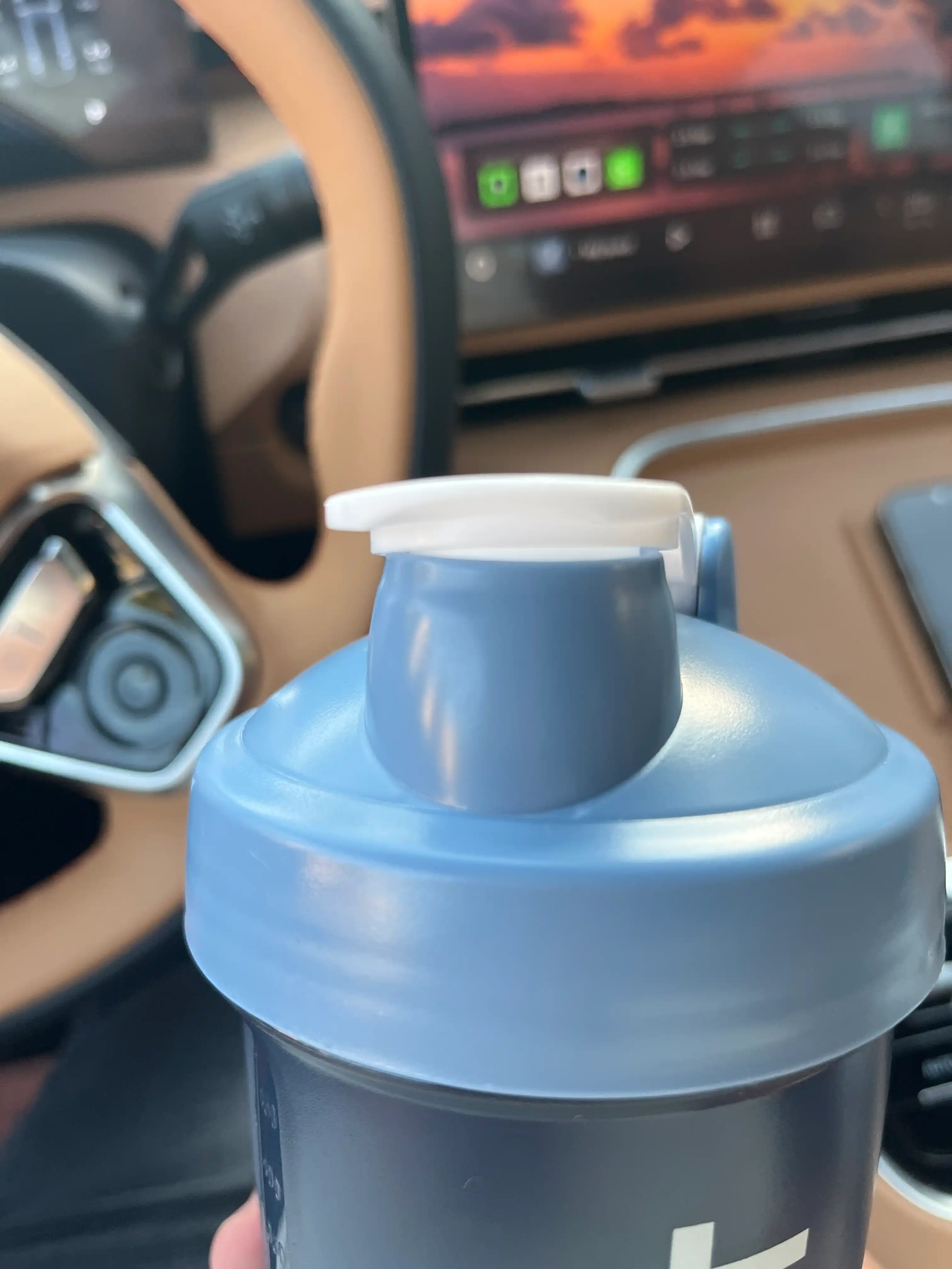 Sport uchun shayker butilka, spiral va protein uchun idishi bilan, 450 ml