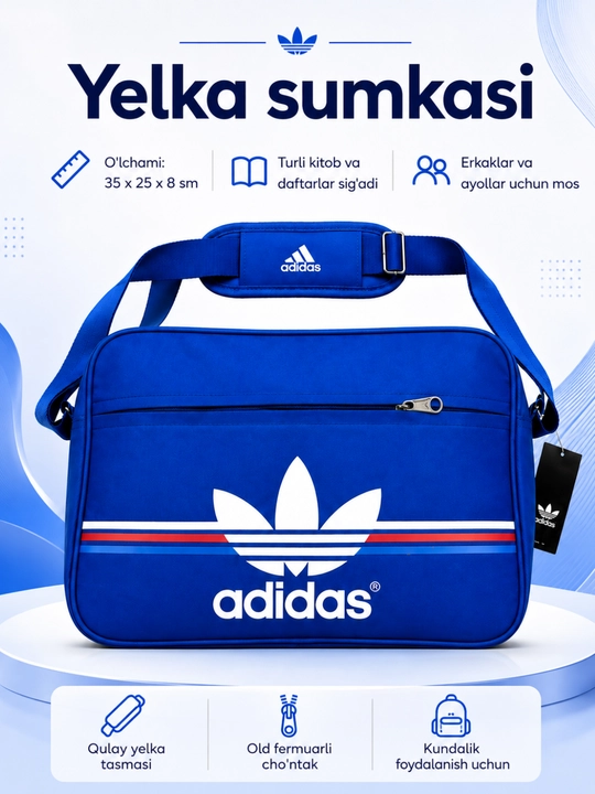 Yelka sumka, maktab, kitob, daftar, sport, o‘qish va kundalik foydalanish uchun