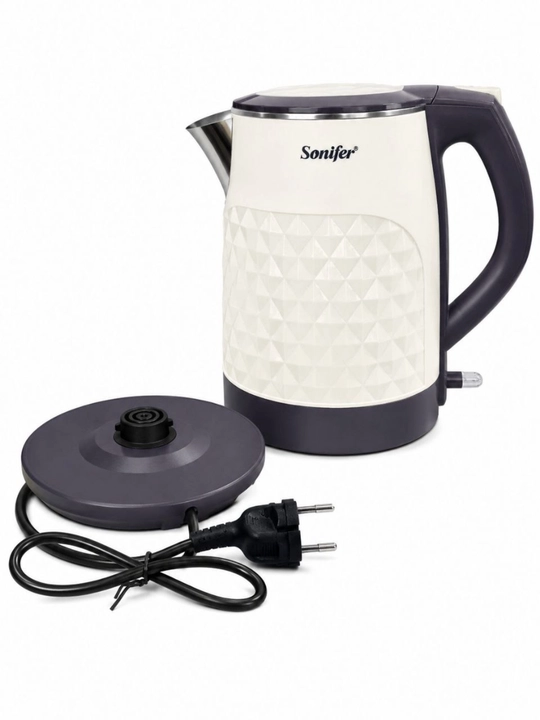Elektr choynak, Sonifer choynak, 1.8L, 1500W, tez qaynatish, uy uchun, 360° aylanishli