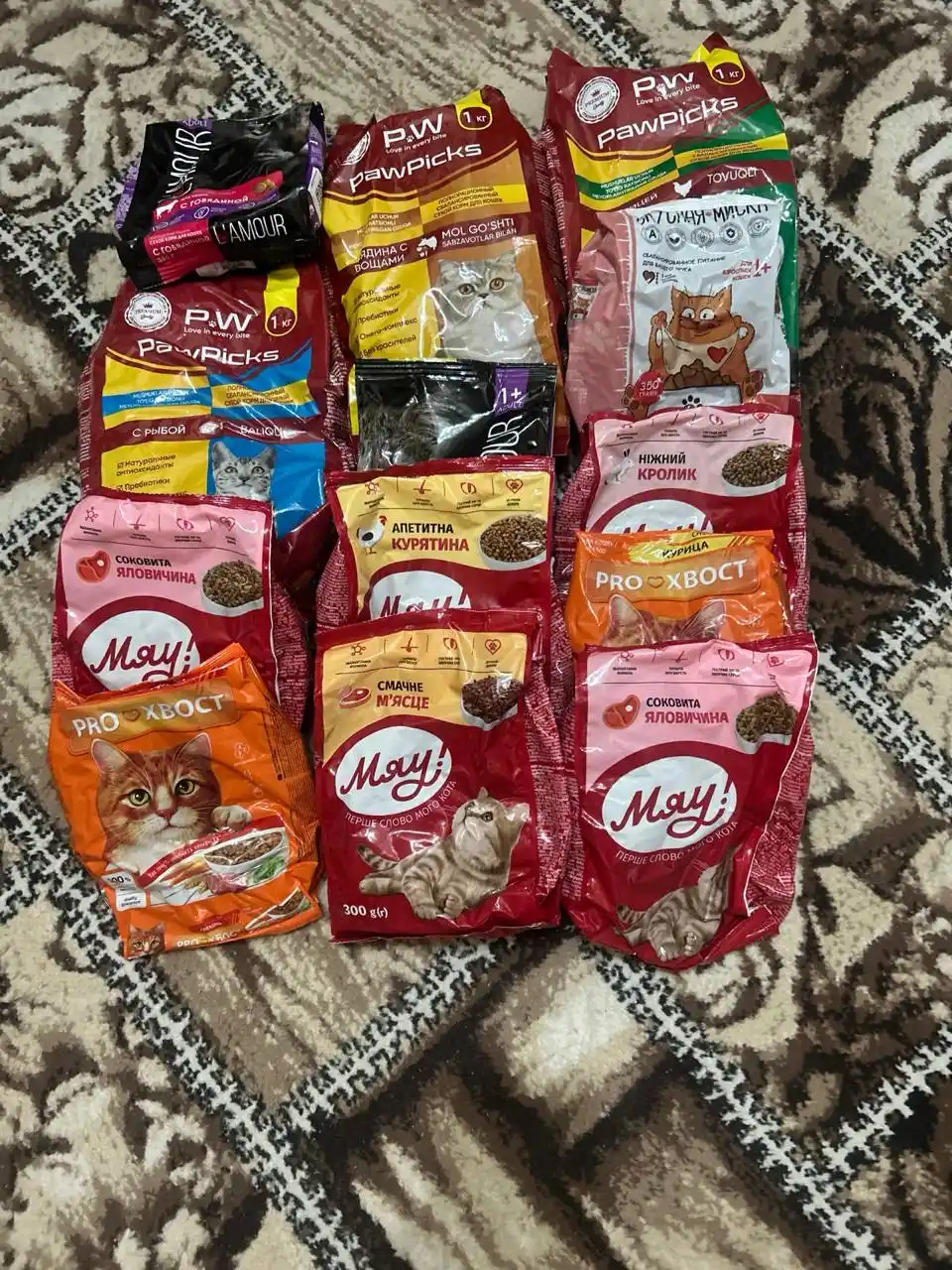 Lamour mushuklar uchun quruq yem tovuq go‘shtli, 350 gr