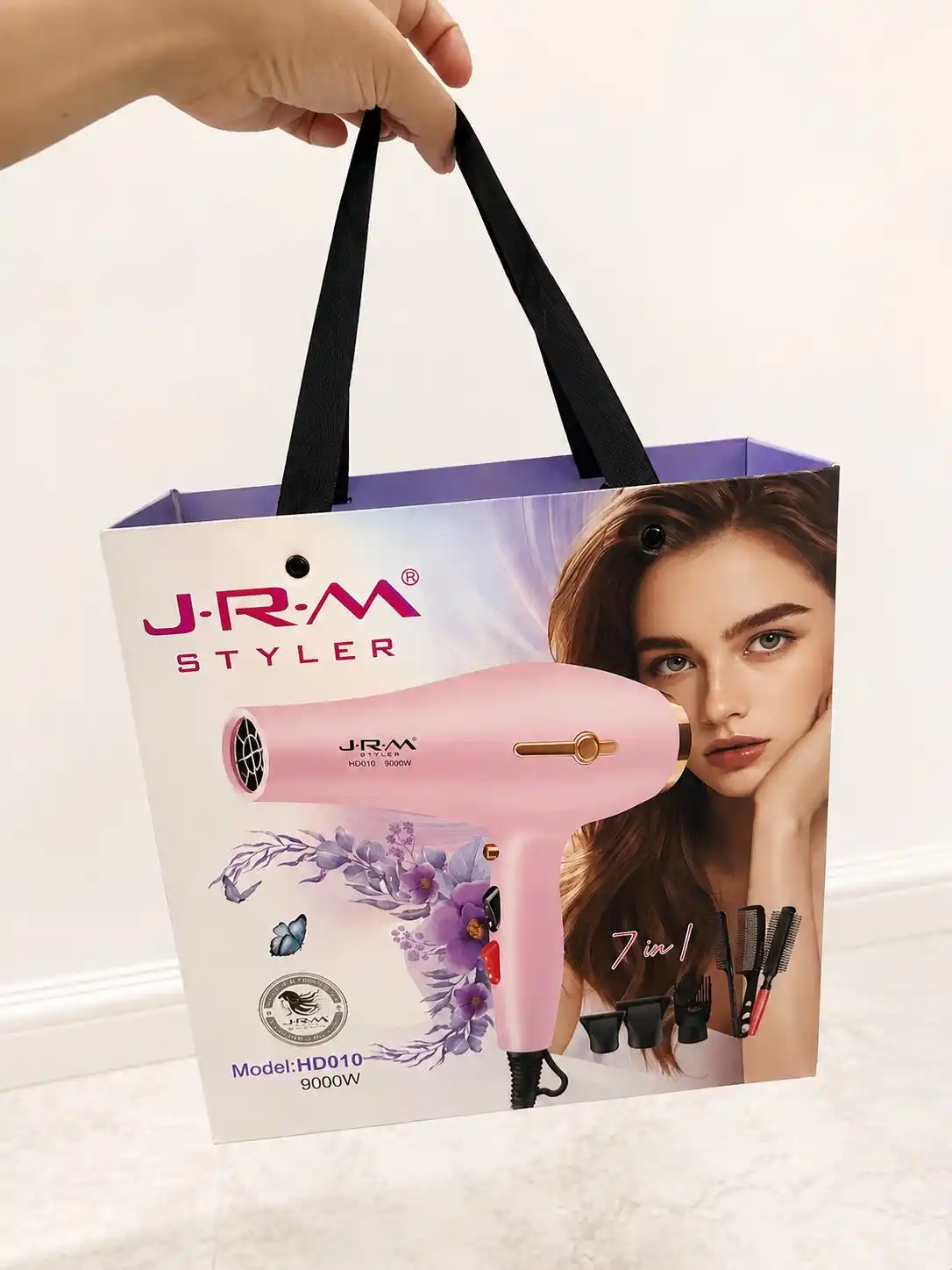 Professional fen soch quritgich JRM, quritish va turmaklash uchun, 9000W