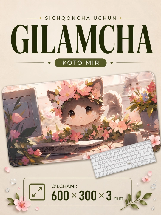 Коврик для мыши Koto Mir 600×300×3 мм - 