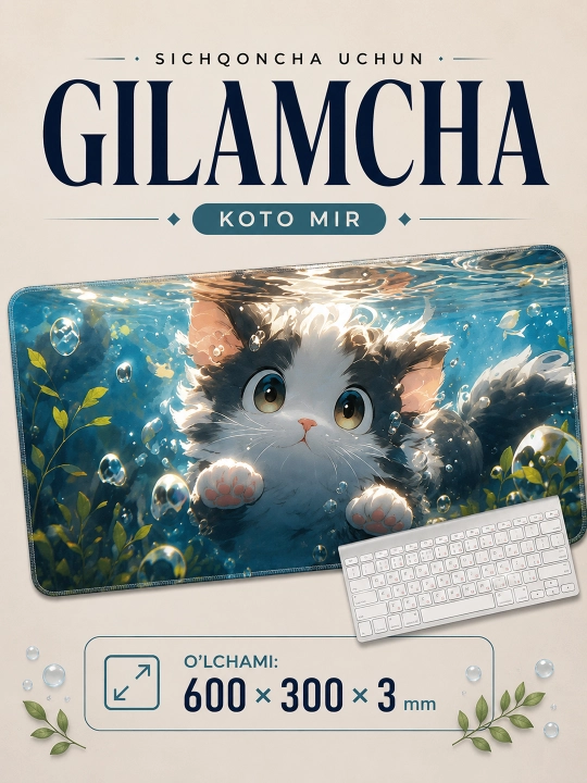 Коврик для мыши Koto Mir 600×300×3 мм - 
