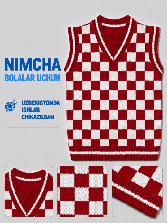 4 yoshli bolalar uchun issiq nimcha - turk ipidan to‘qilgan bolalar kiyimi - 