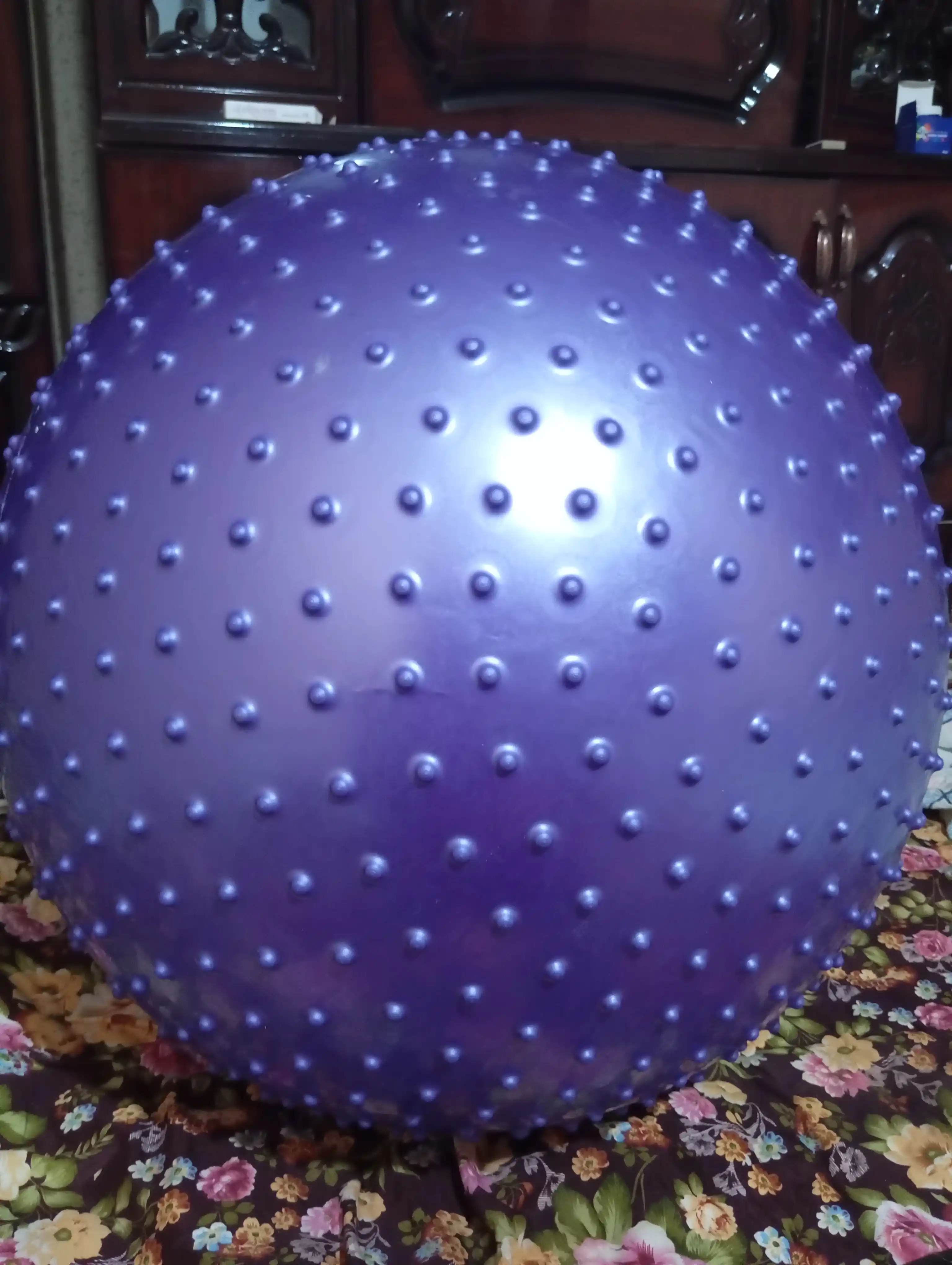 Мяч для фитнеса и йоги с шипами, Fitball, с насосом, 75-85-95 см