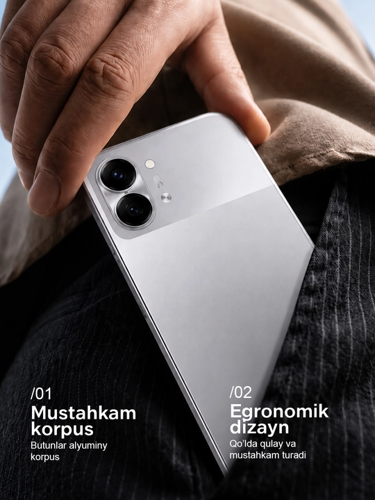 Smartfon TECNO Spark Go 3 4/128 GB, 4 GB RAM, 6.75” 120 Hz ekran, 5000 mAh batareya