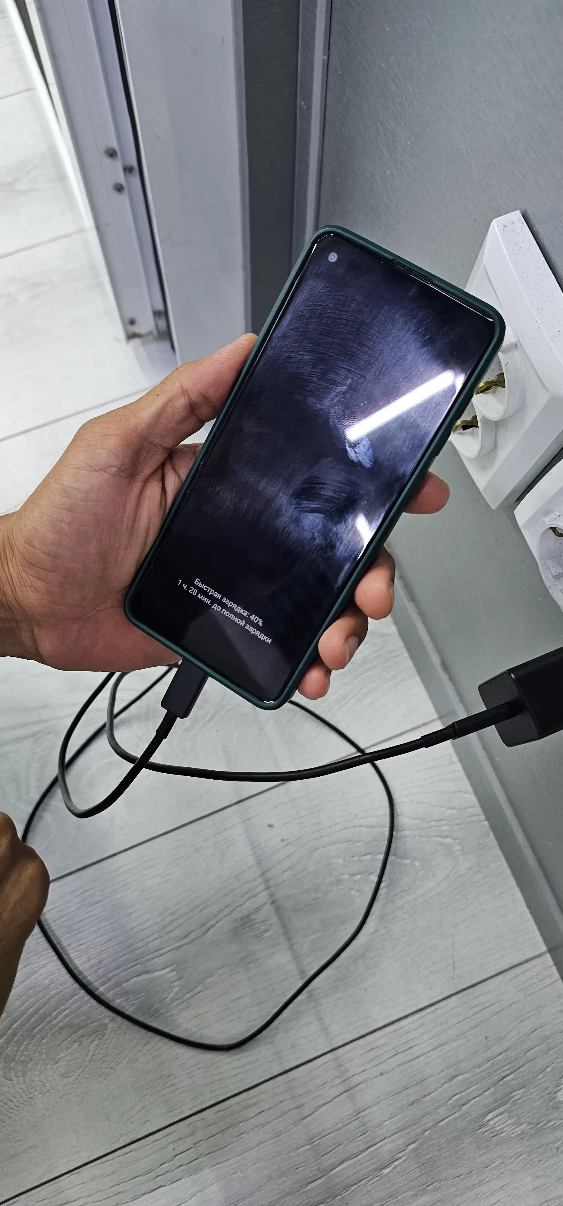 Samsung 45W Type-C zaryadchik, adapter (kabel bilan) Fast Charging 2.0 - tezkor zaryadlash