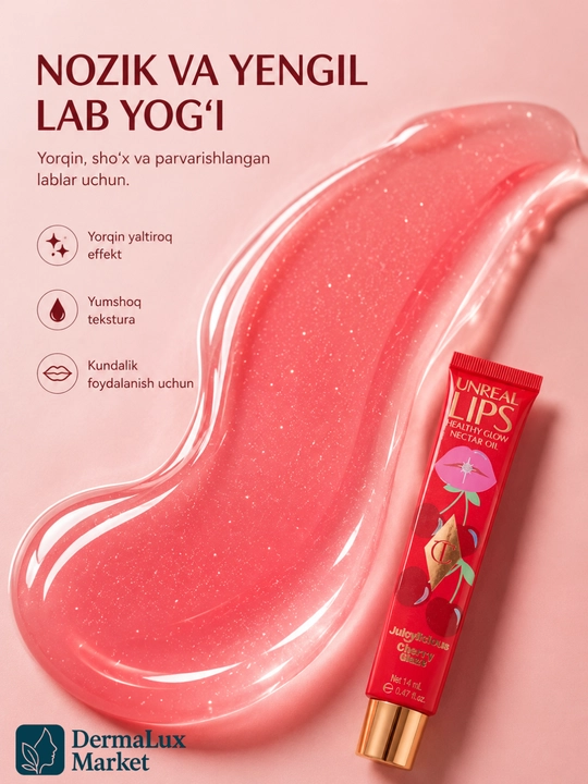 Charlotte Tilbury gilos tusli lab yaltirog‘i, namlovchi lip oil, 14 ml