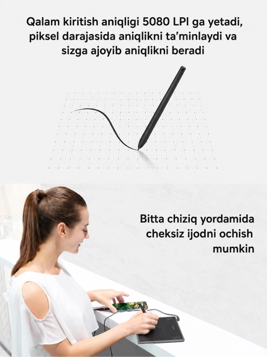 HUION Inspiroy H430P grafik plansheti