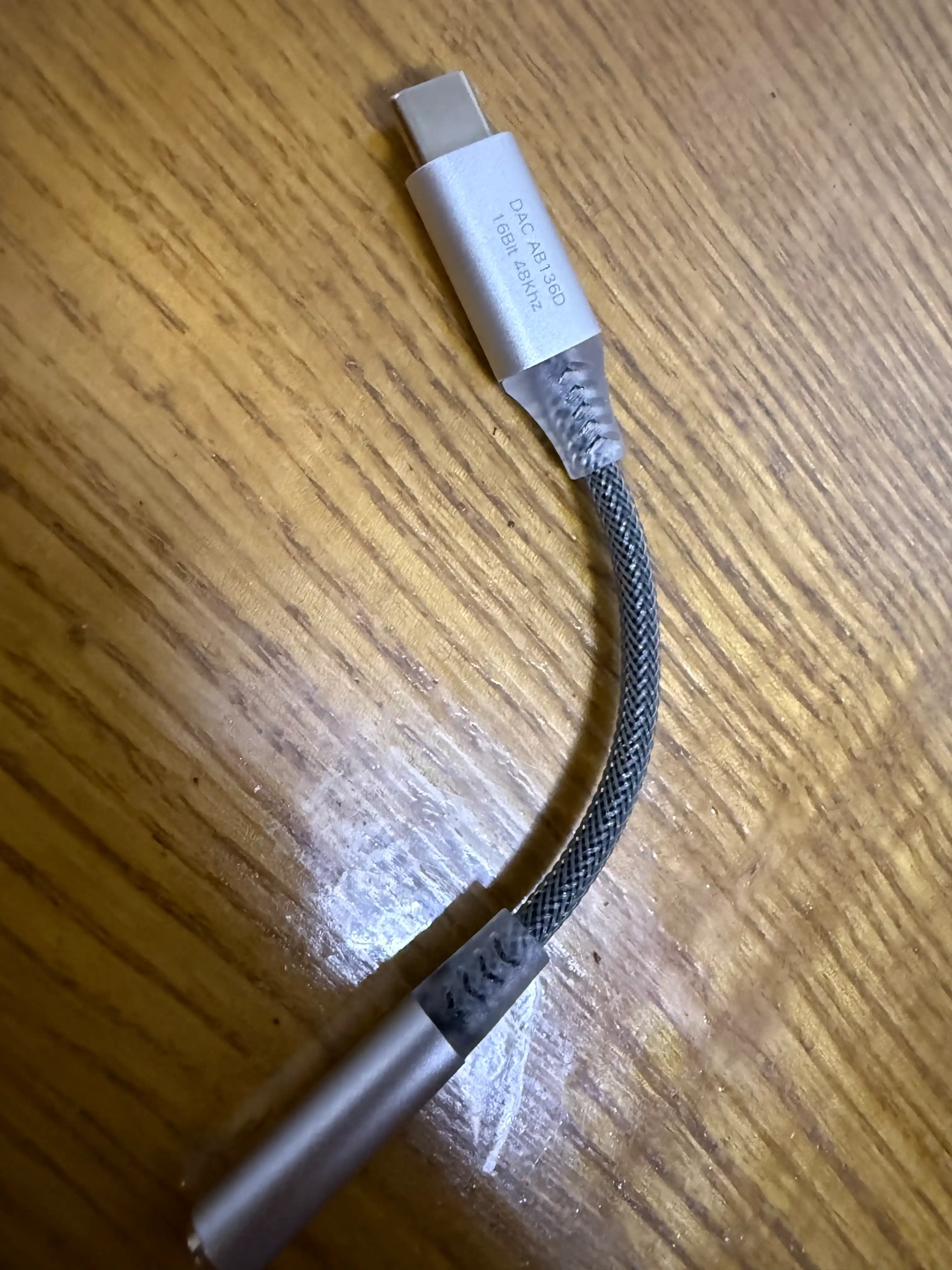 Kosen audio adapter Type-C dan 3.5mm jack quloqchinlar uchun perexodnik 16-32Bit/48-384kHz