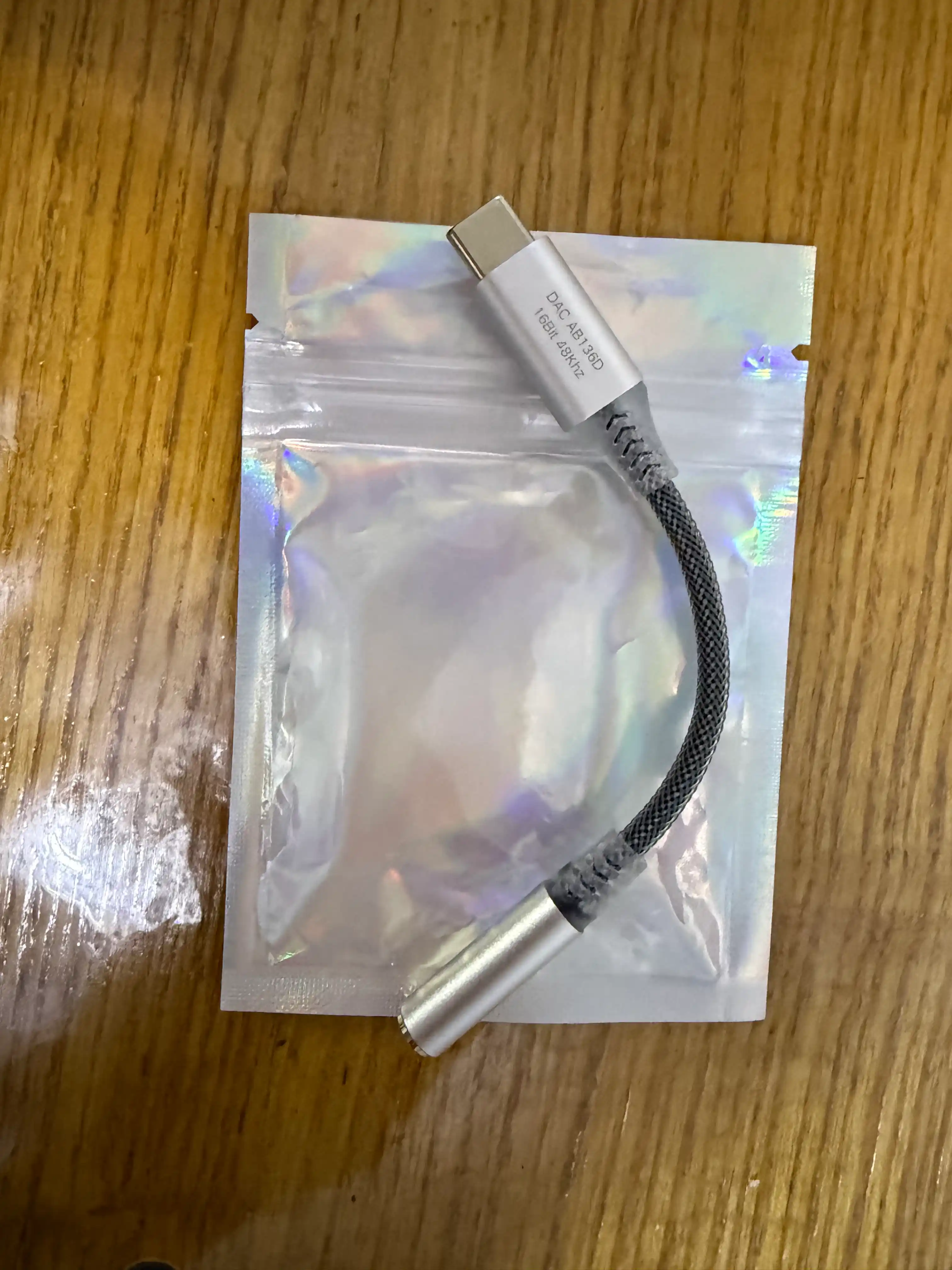 Kosen audio adapter Type-C dan 3.5mm jack quloqchinlar uchun perexodnik 16-32Bit/48-384kHz
