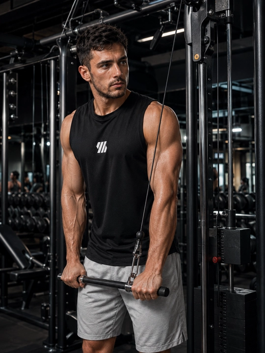 Sport zali va fitnes uchun erkaklar sport maykasi, mashg‘ulot va yugurish uchun futbolka