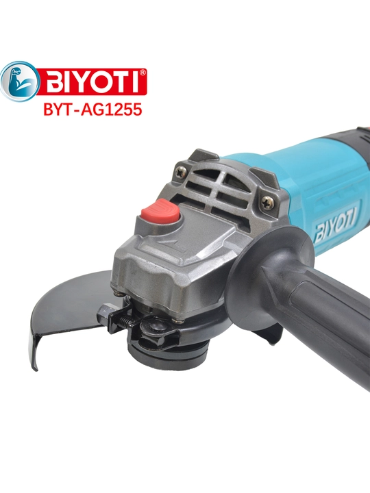 Угловая шлифовальная машина BIYOTI BYT-AG1255 125 мм, 1200 Вт, 3000–11000 об/мин