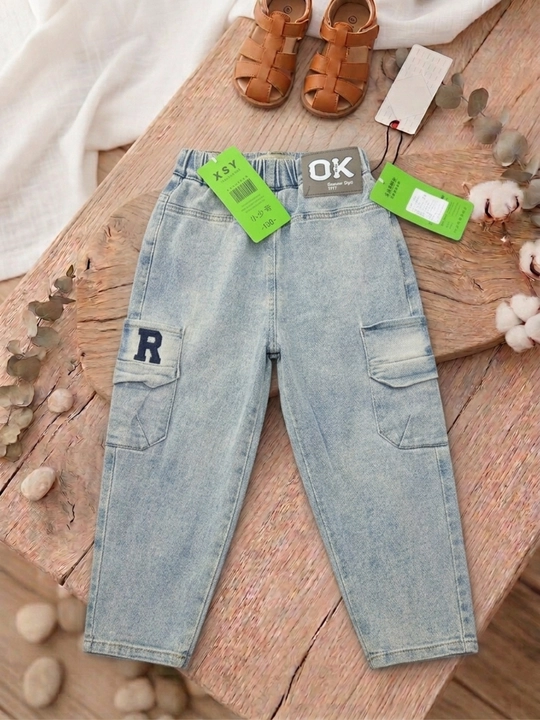 Bolalar va o'smirlar uchun zamonaviy keng jinsi shimlar (Boyfriend / Wide leg)