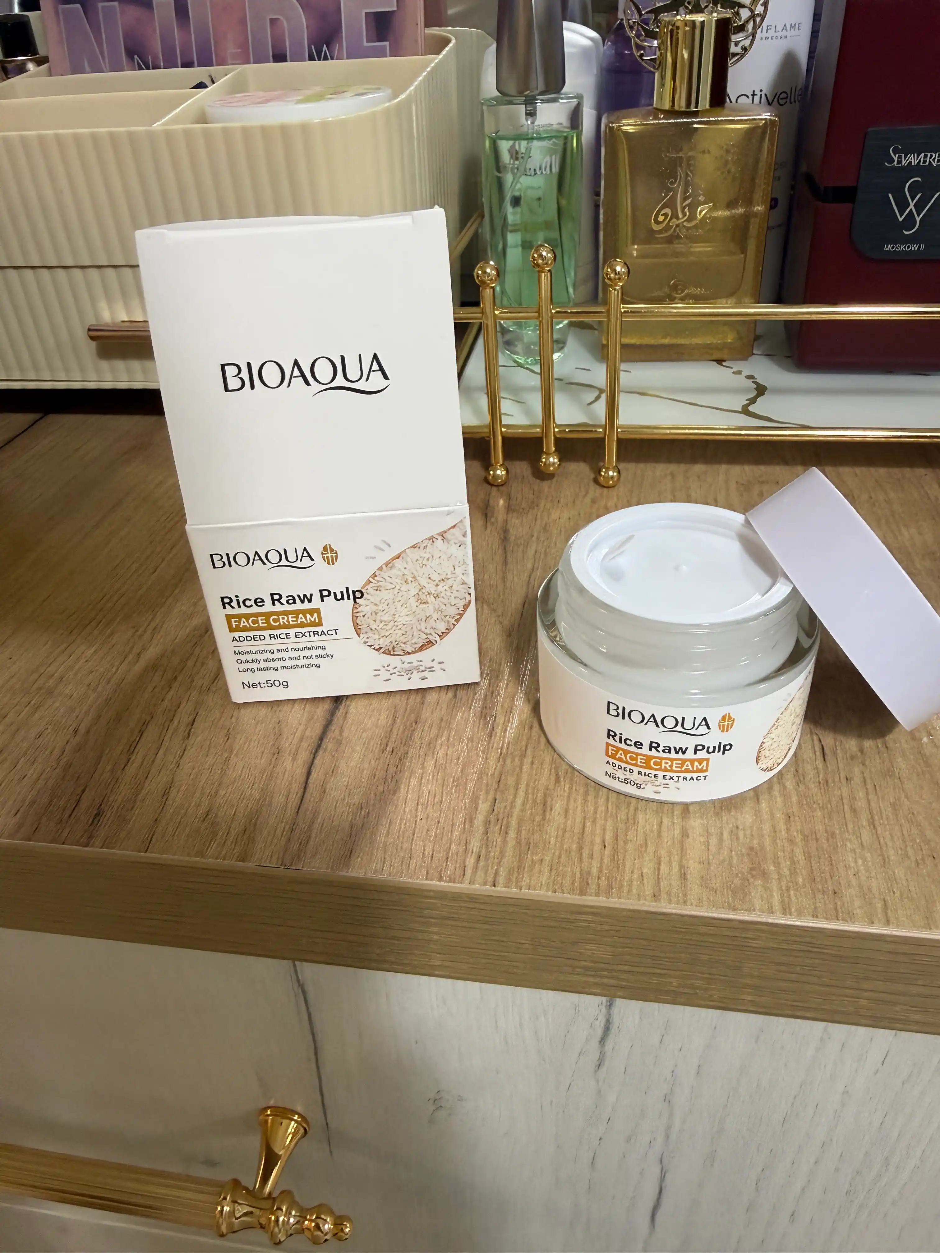 Увлажняющий крем для лица Bioaqua с экстрактом риса, 50 г