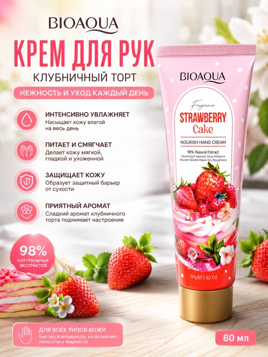 Qo'l kremi MOIST HAND, namlashtiruvchi,80 ml - 