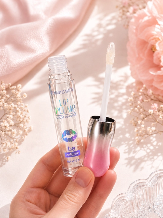 Omantic Matte Lip Plump rangsiz lab yaltirog‘i, hajm beruvchi va namlantiruvchi - 