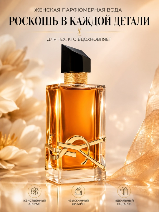 Ayollar uchun parfum gul iforli atiri YSL Yves Saint Laurent Libre parfyum 3-30 ml - 