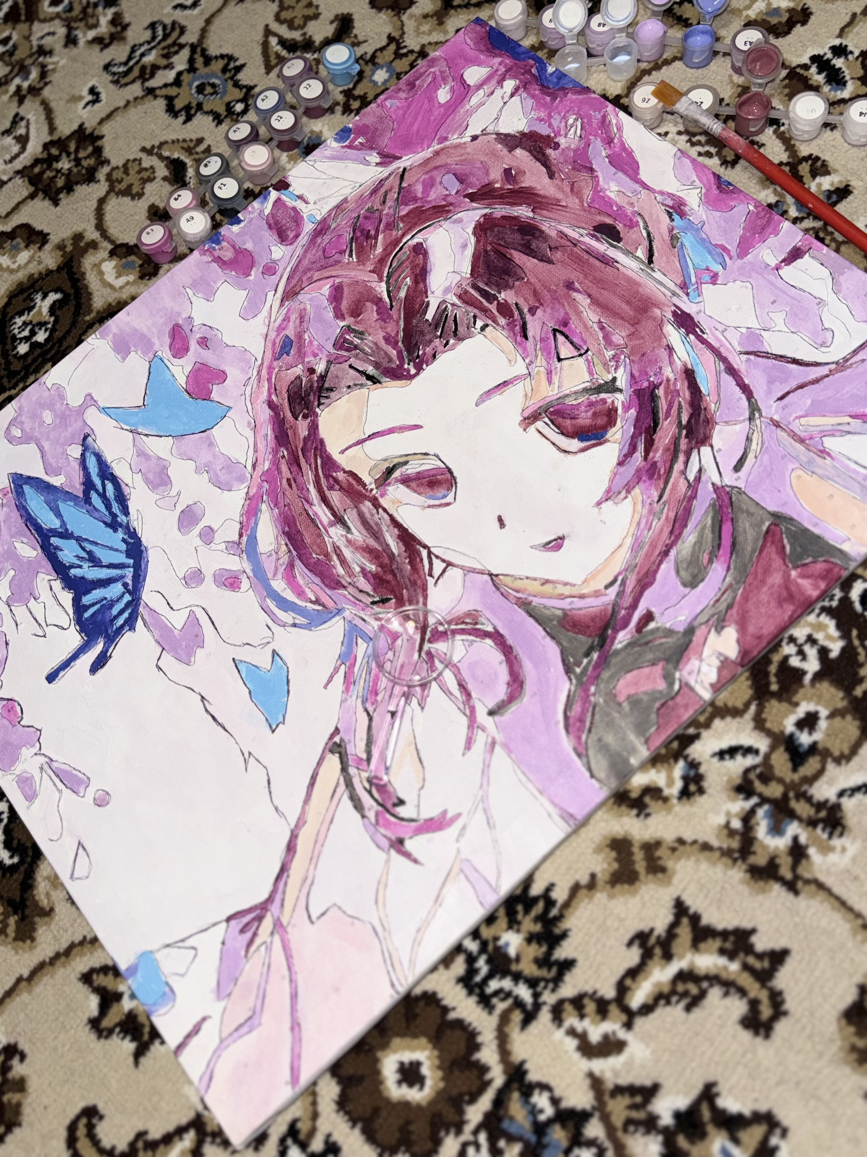 Raqamlar bo'yicha rasm chizish ARTERY "Anime" 40×50 sm, bo'yoqli holst, bo'yama to'plami