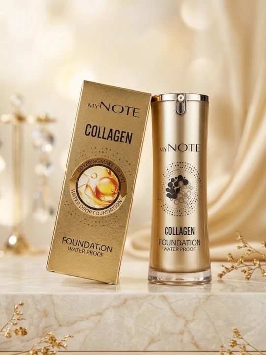 My Note Kollagenli 3 in 1 yuz uchun tonal krem, suv o'tkazmaydigan - 