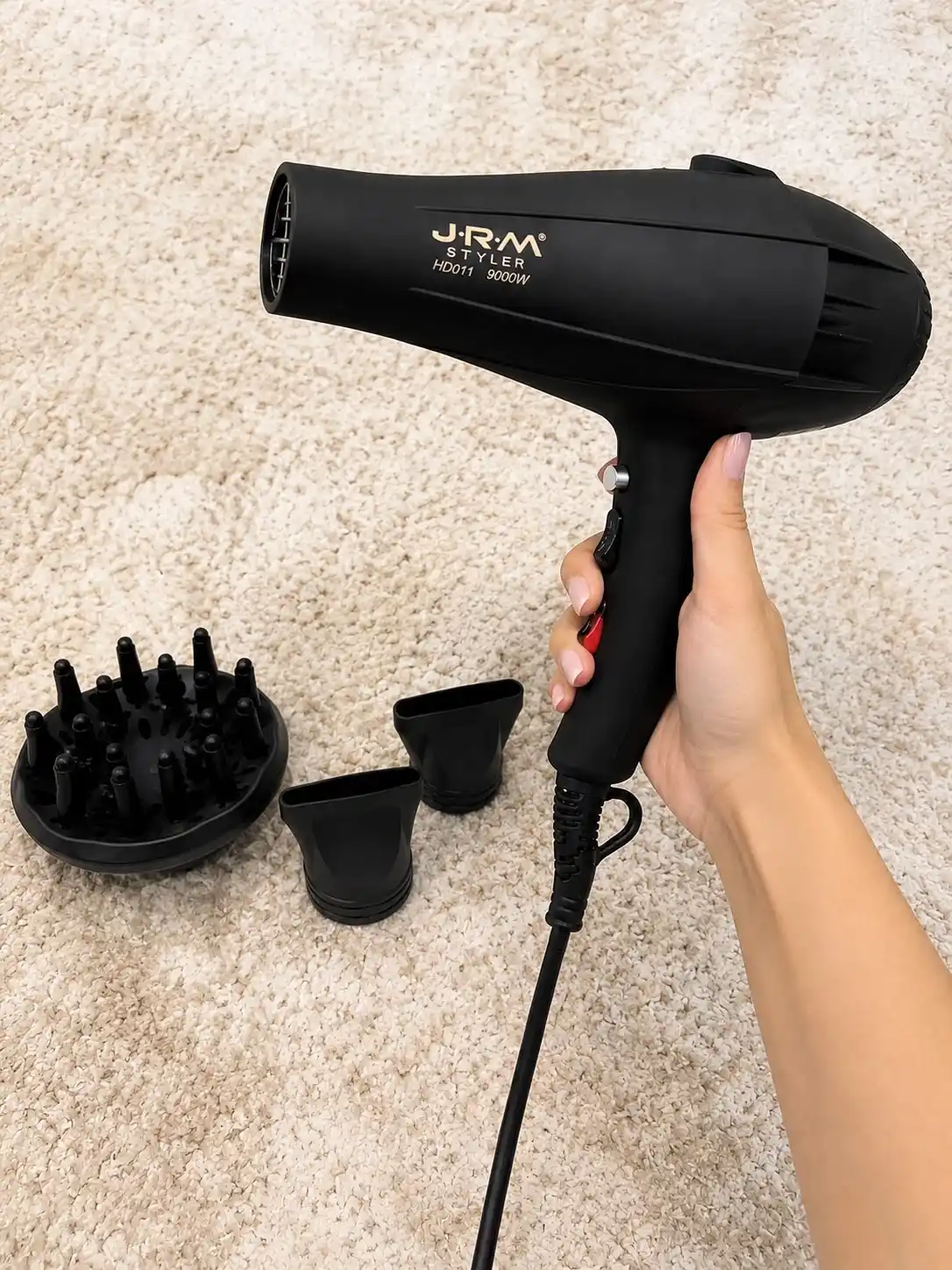 Professional fen soch quritgich JRM, quritish va turmaklash uchun, 9000W