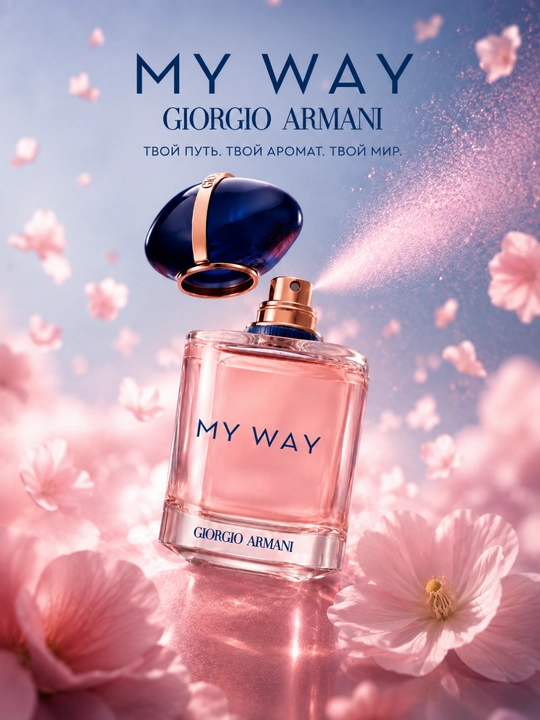 Парфюм Giorgio Armani My Way для женщин и девушек в 3 пробниках по 30 мл - 