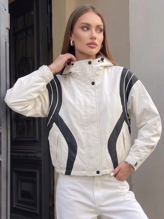 Ayollar vetrovkasi, kapyushonli kurtka, trench oversize, M–4XL — ELLY FASHION