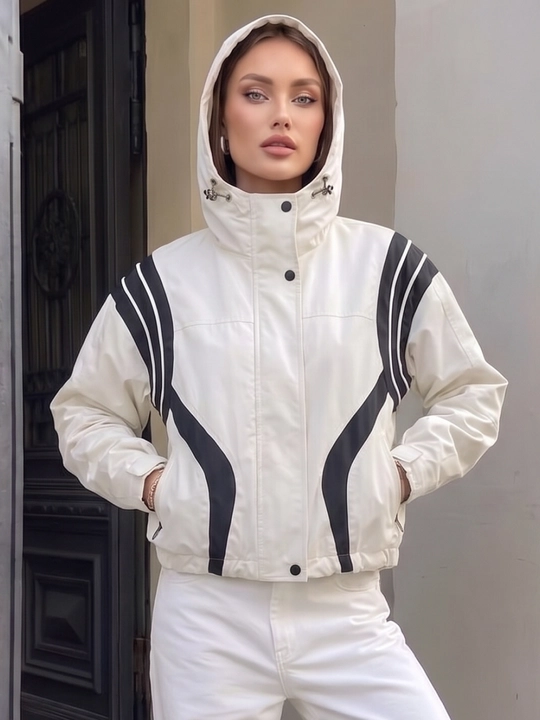 Ayollar vetrovkasi, kapyushonli kurtka, trench oversize, M–4XL — ELLY FASHION
