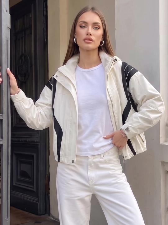Ayollar vetrovkasi, kapyushonli kurtka, trench oversize, M–4XL — ELLY FASHION
