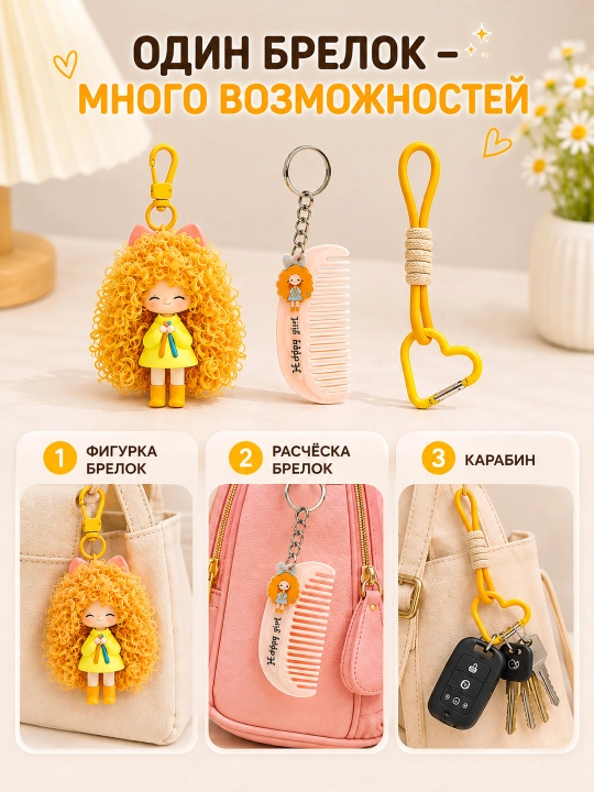 Брелок для сумки, брелок для ключей, брелок аксессуар, подвеска на сумку
