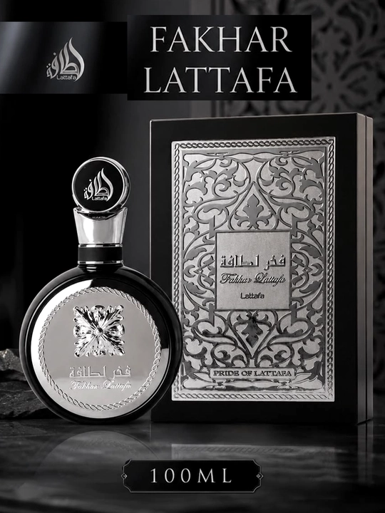 Арабские духи Fakhar Black Lattafa 100 мл, духи для мужчин - 